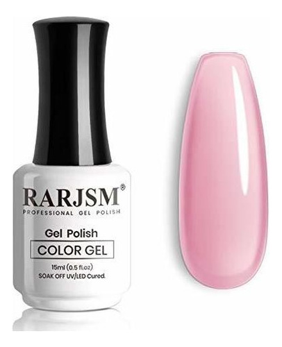 Esmalte De Uñas - Rarjsm Sheer Pink Gel Polish, Transpar