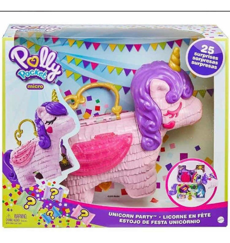 Polly Pocket Piñata Fiesta De Unicornio