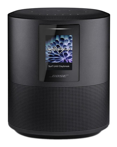 Imagen 1 de 4 de Bocina inteligente Bose Home Speaker 500 con asistente virtual Google Assistant y Alexa, pantalla integrada triple black 100V/240V