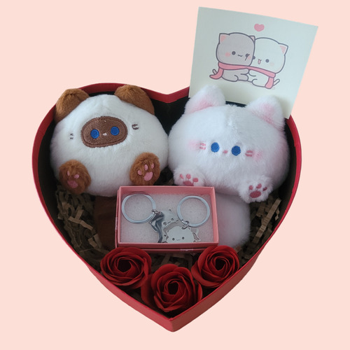 Set San Valentín Pareja Gatitos