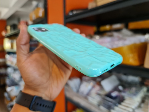 Funda Para iPhone Colores Vivos Textura 3d Moda D Goma +mica