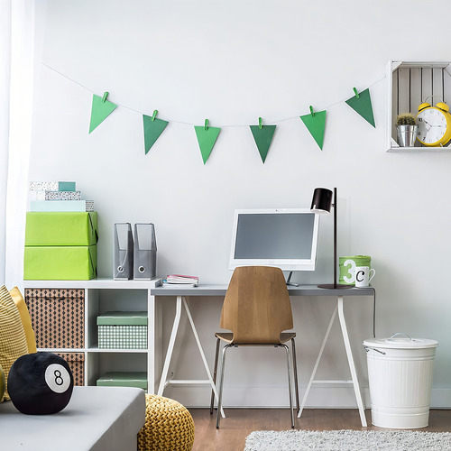 Globe Electric 52845 Banner Desk Lamp, Matte Black Led Integ