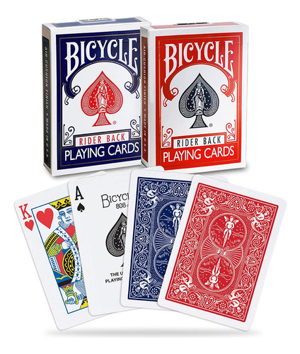 Bicicleta Standard Rider Back Playing Cards, 2 Barajas De Na