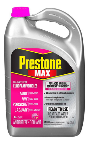 Refrigerante Prestone Color Rosado Para Audi Vw Porsche Jaguar 50% 1 GL