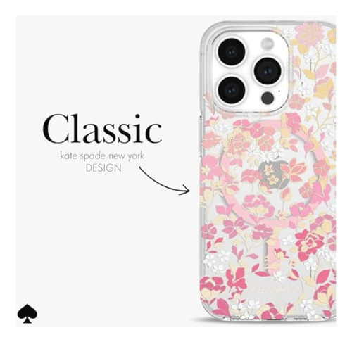 Capa Kate Spade New York Para iPhone 15 Pro, Compatível