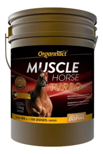 Suplemento Muscle Horse Turbo 15kg Organnact + Frete Grátis