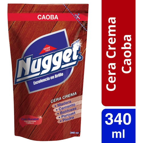 Cera Para Pisos En Crema Doypack 340ml Caoba Nugget