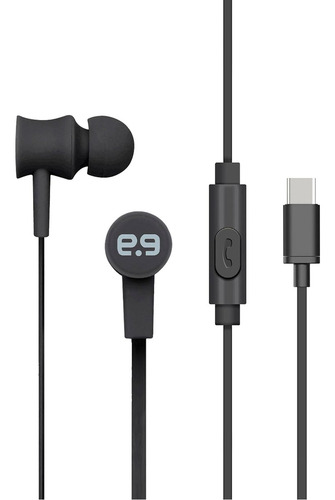 Audifonos Alambricos Pure Gear Pureboom Tipo C Color Negro