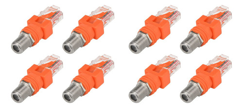Adaptador Coaxial A Ethernet, Paquete De 8 Unidades, Coaxial
