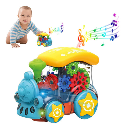 Dmsbuy Juguetes Musicales Para Bebes Tren De Gateo: 6, 8, 12