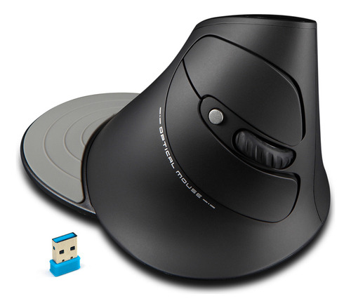 Mouse Vertical Zelotes F-17 Mouse Sem Fio Para Jogos De 2,4