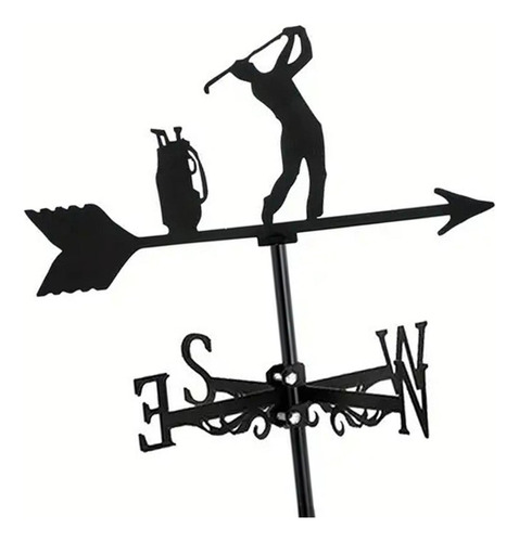 Estaca De Arte Del Hierro Forjado Para Golf, Veleta