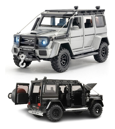 Benz Brabus G550 Miniatura Metal Coche Con Luz Y Sonido 1/32