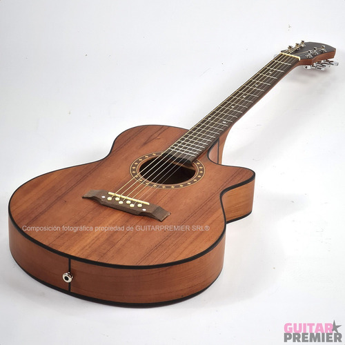 Imagen 7 de 10 de Guitarra Acustica Corte Gracia 340 Media Caja Cuerdas Metal