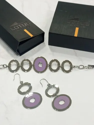 Pulsera Y Zarcillo Lotus Dama