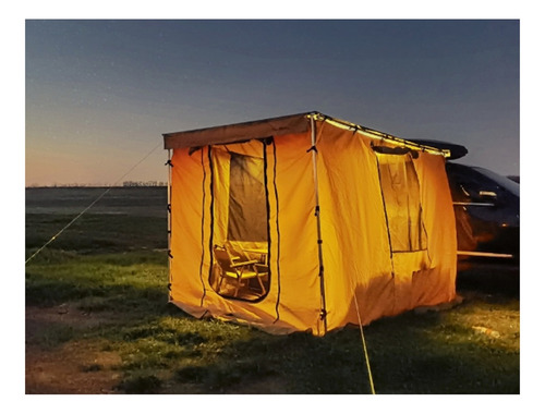 Toldo Carpa Cerrada Overland Camperizacion Suv Todo Terreno Negro