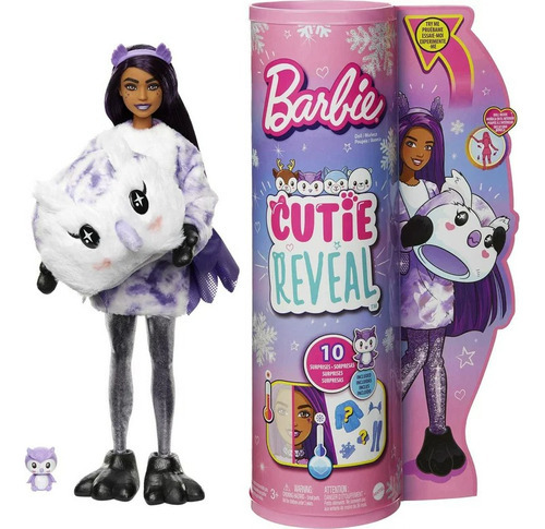 Barbie Muñeca Cutie Reveal Owl Plush 10 Sorpresas Buho