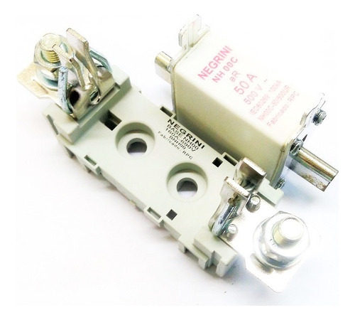 Base Nh 00 Unipolar C/ Fusível Ultra Rápido Negrini 50a