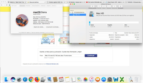 iMac 21.5 Core I5 2.7 6g Ram, Disco 1t Como Nueva