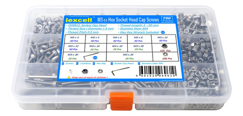 Pieza Acero Inoxidable Tornillo Cabeza Hexagonal Tuerca Kit