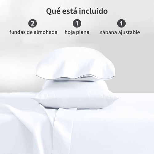 Ultra Suave Sabanas Matrimoniales Para Hotel Color Blanco