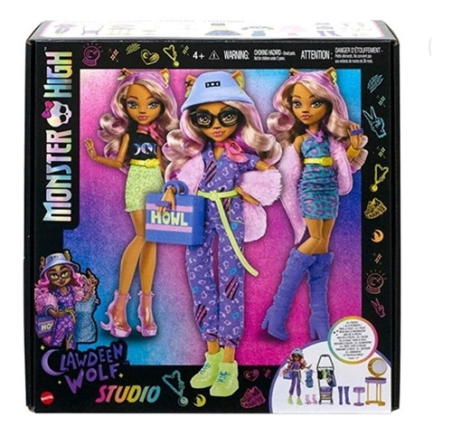 Monster High Muñeca Clawdeen Wolf Set Estudio De Disfraces.