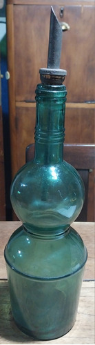 Botellón De Lubricante Antiguo, Con Pico Vertedor.