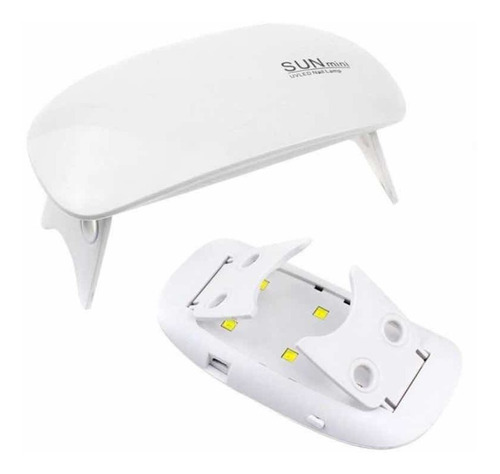 Secador De Uñas Lámpara Uv Led Sun Mini Color Blanco