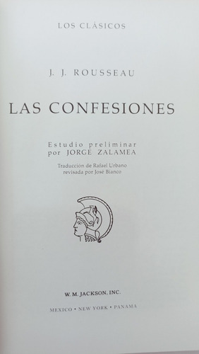 Las Confesiones Jean Jacques Rousseau