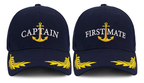 Capitán Hat & First Mate | Gorras De Béisbol A Juego |