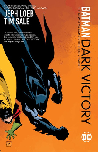 Libro Físico En Inglés Batman: Dark Victory Formato Tapa