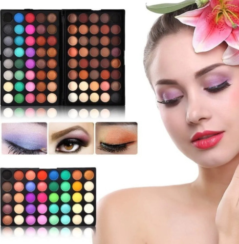 Imagen 6 de 8 de Juego De Paleta De Sombras De Ojos De 120 Colores