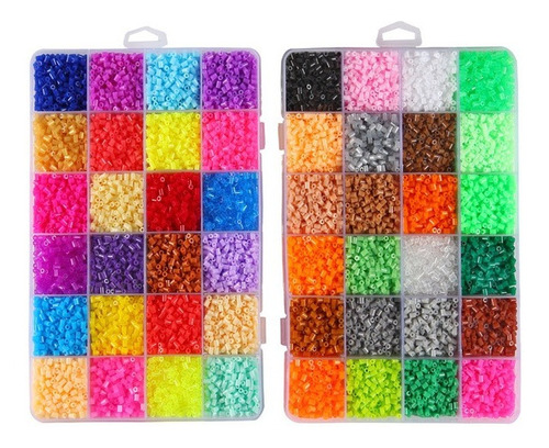 24 Colores 3d Cuentas Mágicas De Agua Hama Beads Viscosa Puz