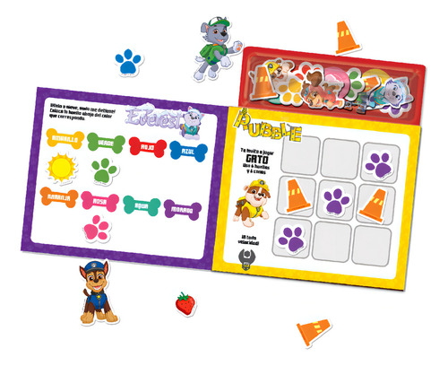 Mini Libro Magnético Paw Patrol: 10 Actividades, De Spin Master. Paw Patrol, Vol. 1. Editorial Novelty Ediciones, Tapa Pasta Dura, Edición 1 En Español, 2023