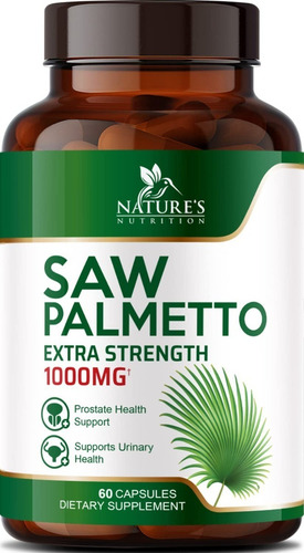 Saw Palmetto Sabal Palmito Prostata 1000mg 60 Caps Eg S51 Sabor ND