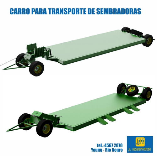 Carro Playo Transporte De Sembradoras Hidráulico J. Hartwich