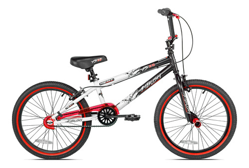 Bicicleta Kent Para Niño, De 20'', Color Negro, Blanco Y