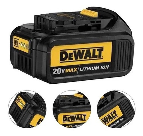 Imagem 5 de 5 de Bateria Dewalt 3ah 20v Lithium Xr C/ Visor De Carga Dcb200
