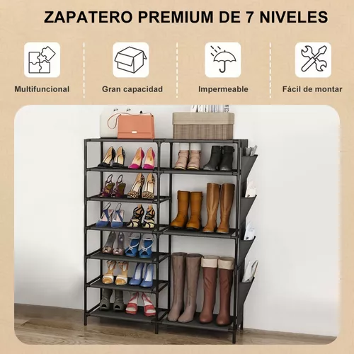 Zapatero pequeño de 3 niveles para armario y entrada, organizador de -  VIRTUAL MUEBLES