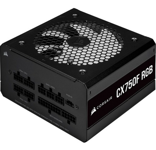 Fuente de alimentación para PC Corsair CX Series CX750F RGB 750W blanca 220V