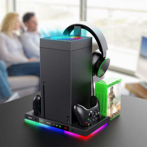 Enfriator Charger Base With Rgb Light For Xbox Series X