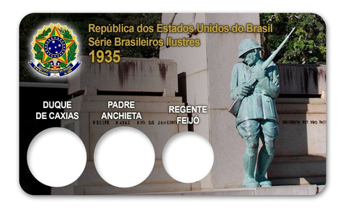 Display Expositor Das Moedas Série Brasileiros Ilustres