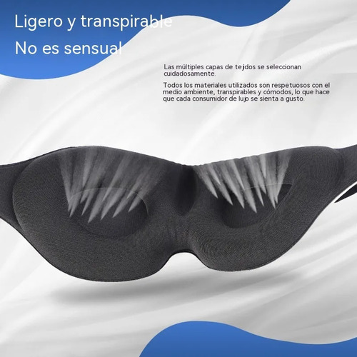 100% Anti-luz 3d Sueño Máscara De Ojo, Suave Y Transpirable