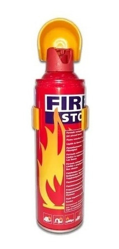 Extintor Vehículo Motos 500 Ml Con Base Desechable Fuego