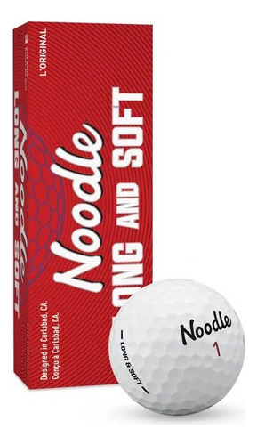 Pelotas De Golf Noodle Long And Soft Blancas X12