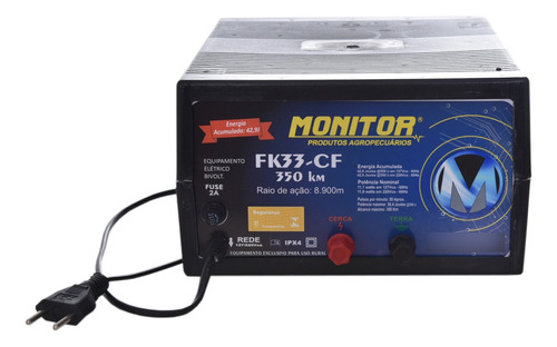 Eletrificador De Cerca Rural 350 Fk33-cf Km Monitor Bivolt