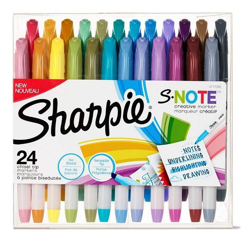 Marcador Sharpie S.note 24 Colores