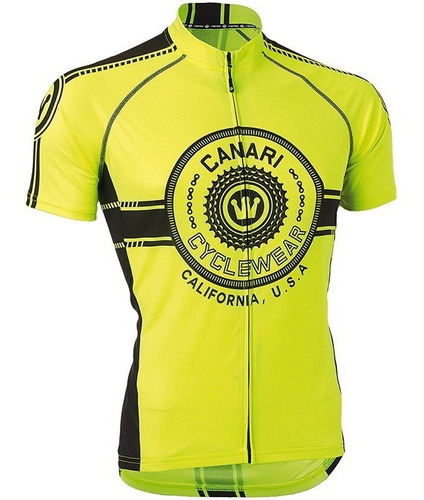 Camiseta Jersey Ciclismo Canari Para Hombre, Hecha En U S A
