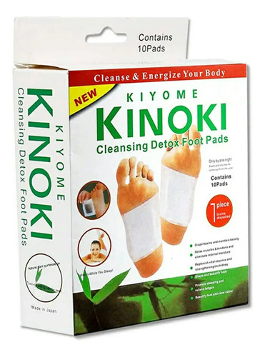 Kinoki 10 Parches Detoxicantes De Pies Limpia Rejuvenece Etc