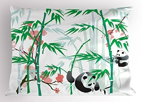 Funda De Almohada De Bambu Lunarable, Bambues Gigantes De 